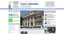 Desktop Screenshot of leyeslaborales.com.ar
