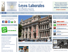 Tablet Screenshot of leyeslaborales.com.ar